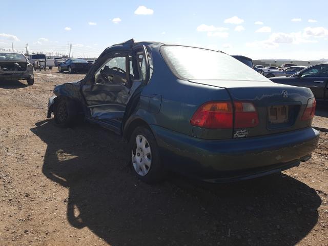 2HGEJ6610XH574577 - 1999 HONDA CIVIC BASE GREEN photo 3