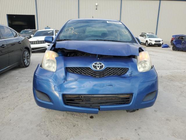 JTDJT4K38A5320617 - 2010 TOYOTA YARIS BLUE photo 5