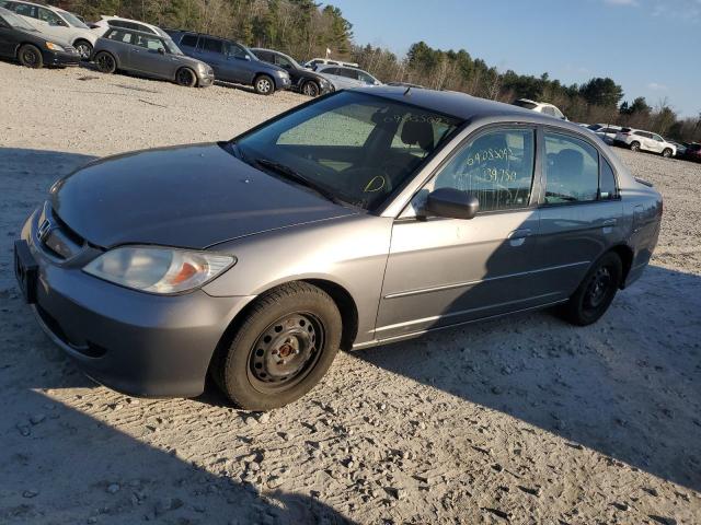 JHMES966X5S022386 - 2005 HONDA CIVIC HYBR GRAY photo 1