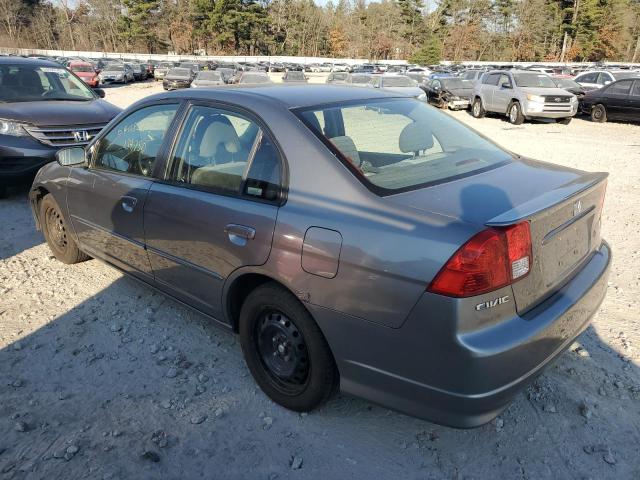 JHMES966X5S022386 - 2005 HONDA CIVIC HYBR GRAY photo 2