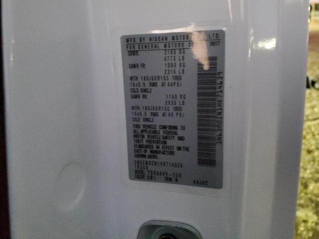 3N63M0ZN1HK714639 - 2017 CHEVROLET CITY EXPRE Ağ foto 13