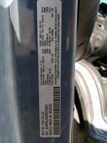 3C6MRVJG0ME579401 - 2021 RAM PROMASTER BLUE photo 13