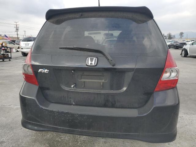 JHMGD386X7S063732 - 2007 HONDA FIT S BLACK photo 6