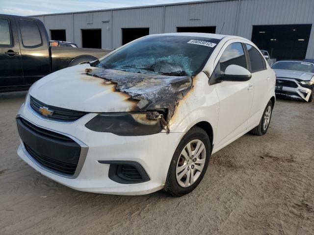 1G1JB5SH4H4168915 - 2017 CHEVROLET SONIC LS WHITE photo 1