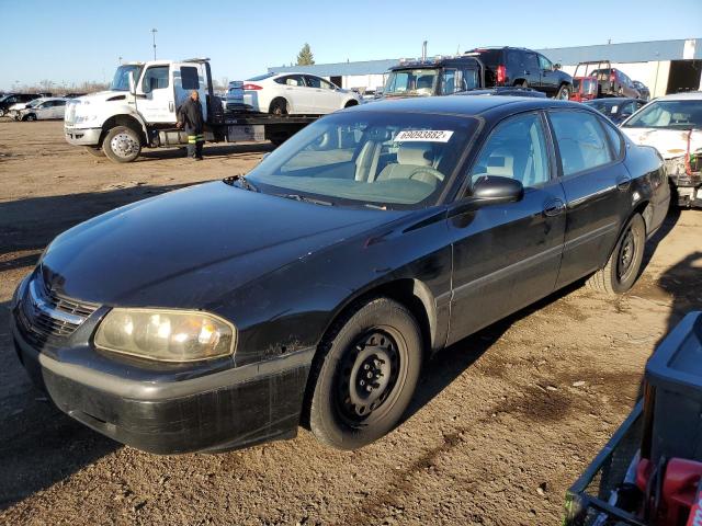 2G1WF52E539271542 - 2003 CHEVROLET IMPALA BLACK photo 1