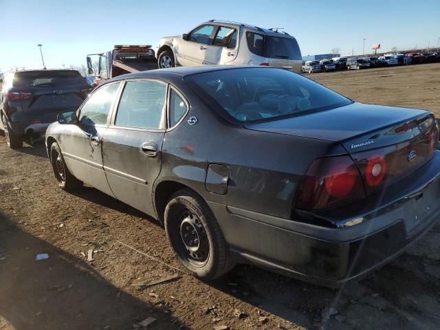 2G1WF52E539271542 - 2003 CHEVROLET IMPALA BLACK photo 2