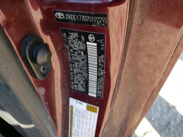 JTKDE177070192292 - 2007 TOYOTA SCION TC Bordo fotoğraf 13