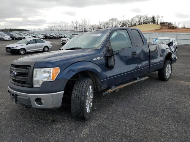 1FTFX1EF4DKD93407 - 2013 FORD F-150 SUPE BLUE photo 1