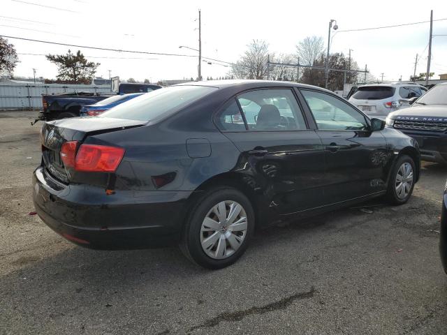 3VW2K7AJ8CM384370 - 2012 VOLKSWAGEN JETTA BASE 黑色 照片 3