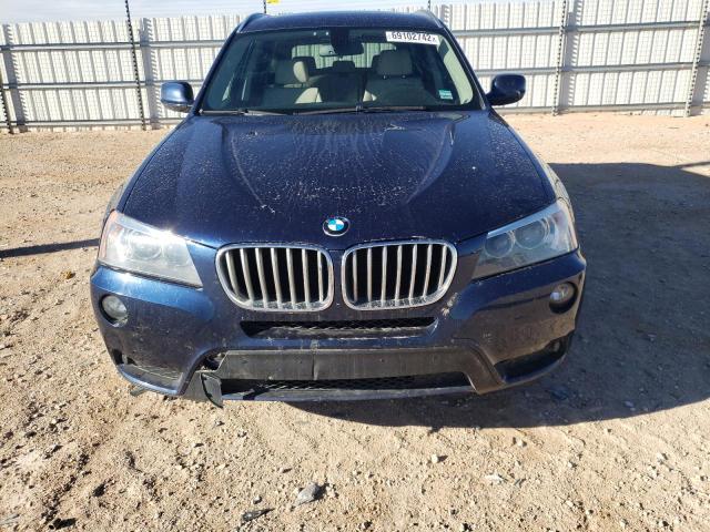 5UXWX9C53D0A15455 - 2013 BMW X3 XDRIVE2 BLUE photo 5