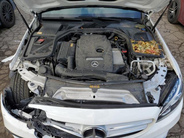 55SWF4KB4FU028942 - 2015 MERCEDES-BENZ C 300 4MAT WHITE photo 11