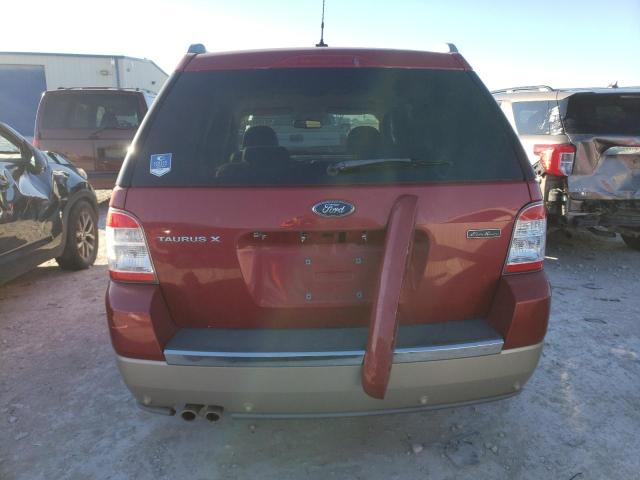 1FMDK07W49GA02467 - 2009 FORD TAURUS X E RED photo 6