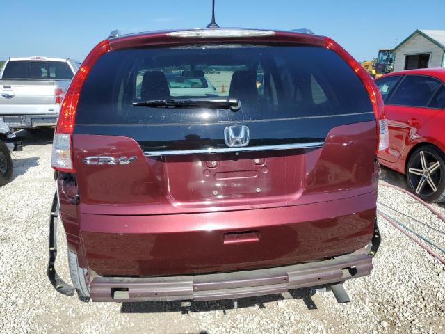 5J6RM3H77EL035424 - 2014 HONDA CR-V EXL BURGUNDY photo 6