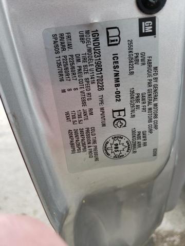 1GNDU23198D170228 - 2008 CHEVROLET UPLANDER L Gümüş foto 13