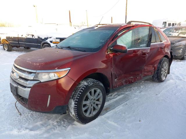 2FMDK4KC4DBB38814 - 2013 FORD EDGE LIMIT RED photo 1