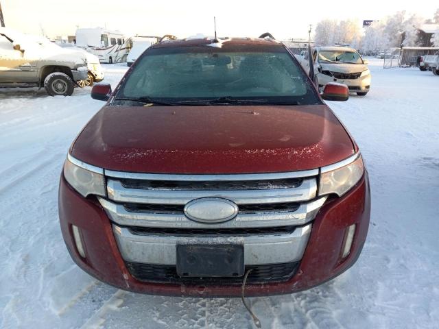 2FMDK4KC4DBB38814 - 2013 FORD EDGE LIMIT RED photo 5