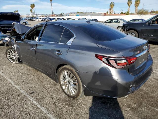 JN1EV7AP0KM515431 - 2019 INFINITI Q50 LUXE GRAY photo 2