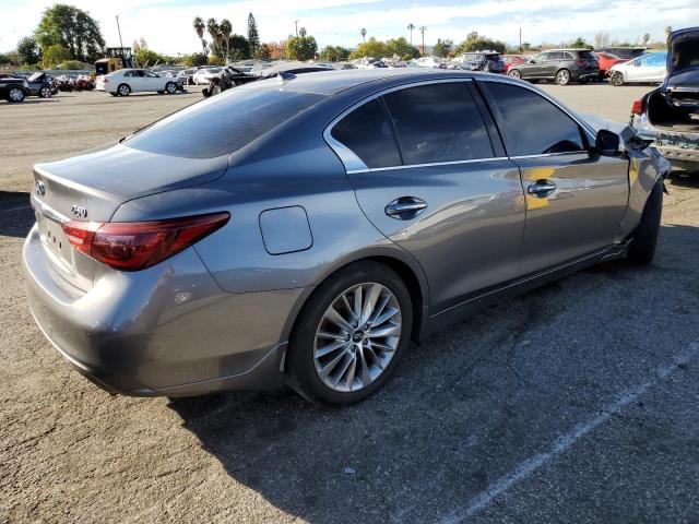 JN1EV7AP0KM515431 - 2019 INFINITI Q50 LUXE GRAY photo 3