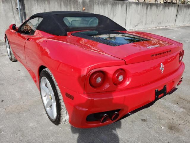 ZFFYT53AX10126395 - 2001 FERRARI 360 SPIDER RED photo 3