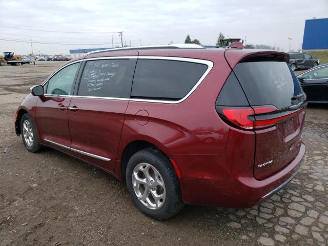 2C4RC3GG0MR587010 - 2021 CHRYSLER PACIFICA L MAROON photo 2