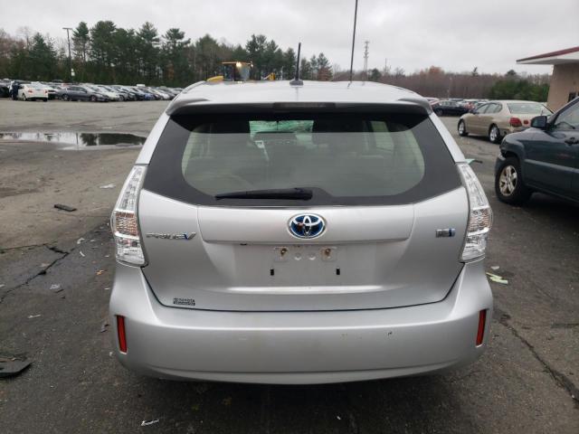 JTDZN3EUXC3172061 - 2012 TOYOTA PRIUS V SILVER photo 6