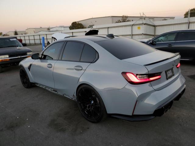 WBS33AY02NFL74430 - 2022 BMW M3 COMPETI GRAY photo 2