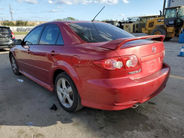 1YVHP80D655M57609 - 2005 MAZDA 6 S RED photo 2