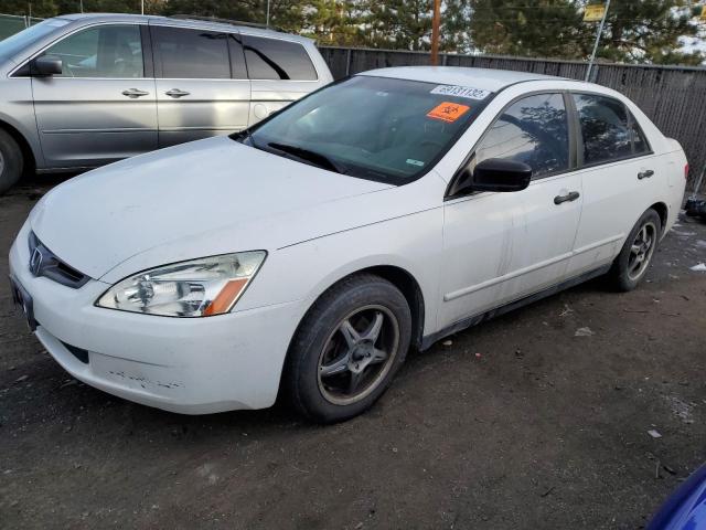 1HGCM56183A129389 - 2003 HONDA ACCORD DX WHITE photo 1