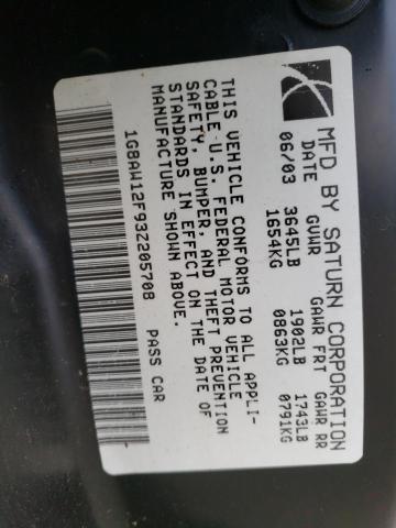 1G8AW12F93Z205708 - 2003 SATURN ION LEVEL Gümüş foto 13