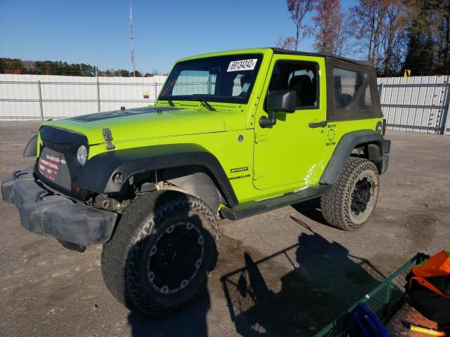 1C4AJWAG7CL256476 - 2012 JEEP WRANGLER S GREEN photo 1