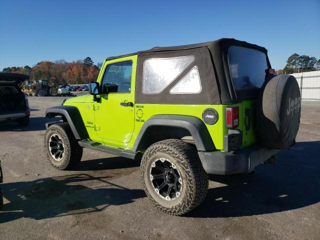1C4AJWAG7CL256476 - 2012 JEEP WRANGLER S GREEN photo 2