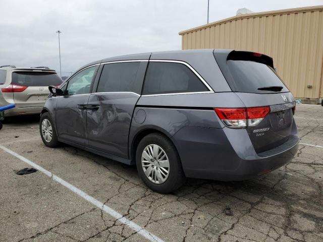 5FNRL5H2XFB074893 - 2015 HONDA ODYSSEY LX GRAY photo 2