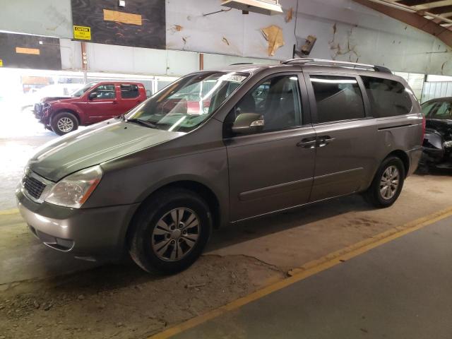 KNDMG4C73C6432838 - 2012 KIA SEDONA LX GRAY photo 1