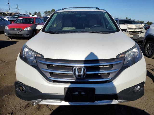 5J6RM4H71CL032702 - 2012 HONDA CR-V EXL WHITE photo 5