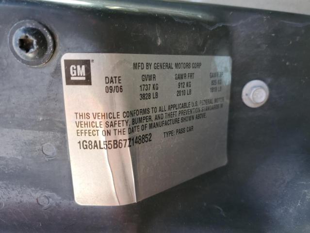 1G8AL55B67Z148852 - 2007 SATURN ION LEVEL Qara foto 12