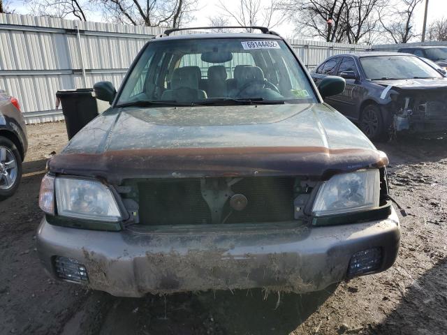 JF1SF65562H716930 - 2002 SUBARU FORESTER S GREEN photo 5