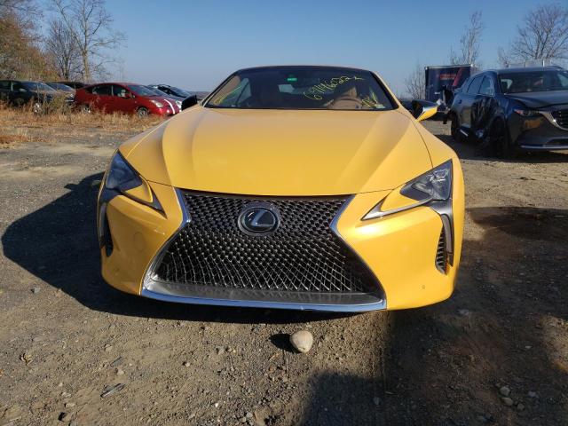 JTHKPAAY1MA103019 - 2021 LEXUS LC 500 YELLOW photo 5