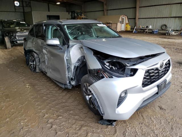 5TDGZRAH8MS530670 - 2021 TOYOTA HIGHLANDER ვერცხლისფერი ფოტო 4