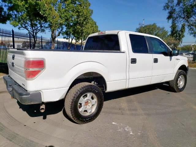 1FTFW1EF5DKG54854 - 2013 FORD F150 SUPER WHITE photo 4