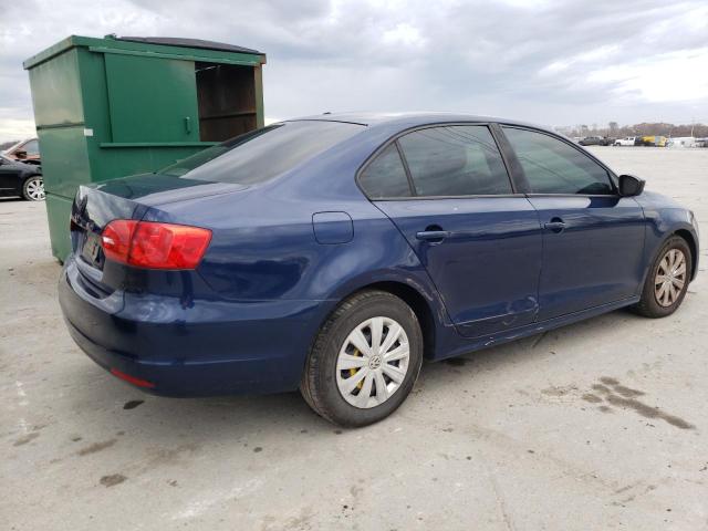 3VW1K7AJ0BM335075 - 2011 VOLKSWAGEN JETTA BASE 蓝色 照片 3