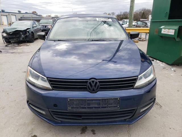3VW1K7AJ0BM335075 - 2011 VOLKSWAGEN JETTA BASE 蓝色 照片 5