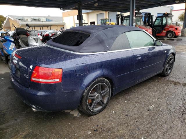 WAUDF48H37K036486 - 2007 AUDI A4 2.0T CA BLUE photo 3