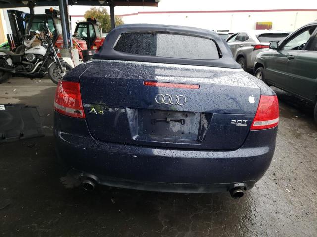 WAUDF48H37K036486 - 2007 AUDI A4 2.0T CA BLUE photo 6