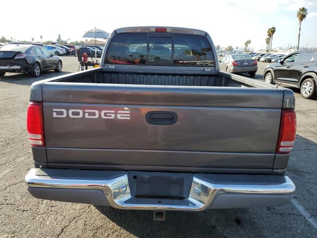 1B7HL48N52S642657 - 2002 DODGE DAKOTA QUA GRAY photo 6