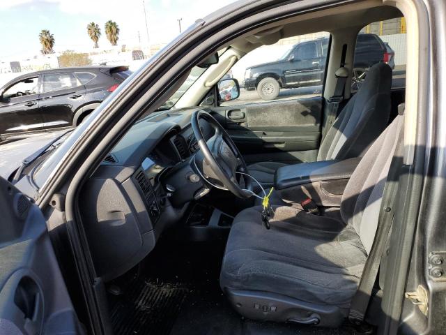 1B7HL48N52S642657 - 2002 DODGE DAKOTA QUA GRAY photo 7