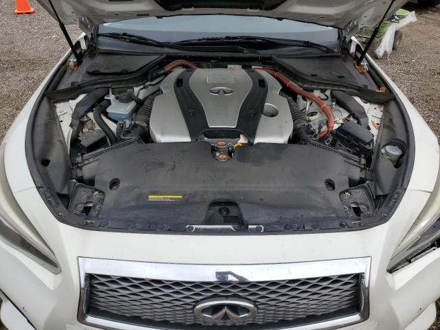 JN1AV7AP2EM690685 - 2014 INFINITI Q50 HYBRID WHITE photo 11