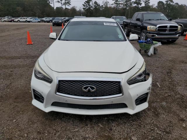 JN1AV7AP2EM690685 - 2014 INFINITI Q50 HYBRID WHITE photo 5