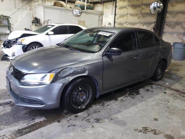 3VW2K7AJXEM418635 - 2014 VOLKSWAGEN JETTA BASE GRAY photo 1