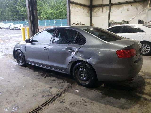 3VW2K7AJXEM418635 - 2014 VOLKSWAGEN JETTA BASE GRAY photo 2