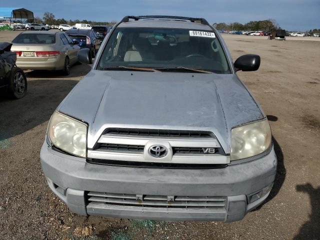 JTEZT14R130008444 - 2003 TOYOTA 4 RUNNER SILVER photo 5